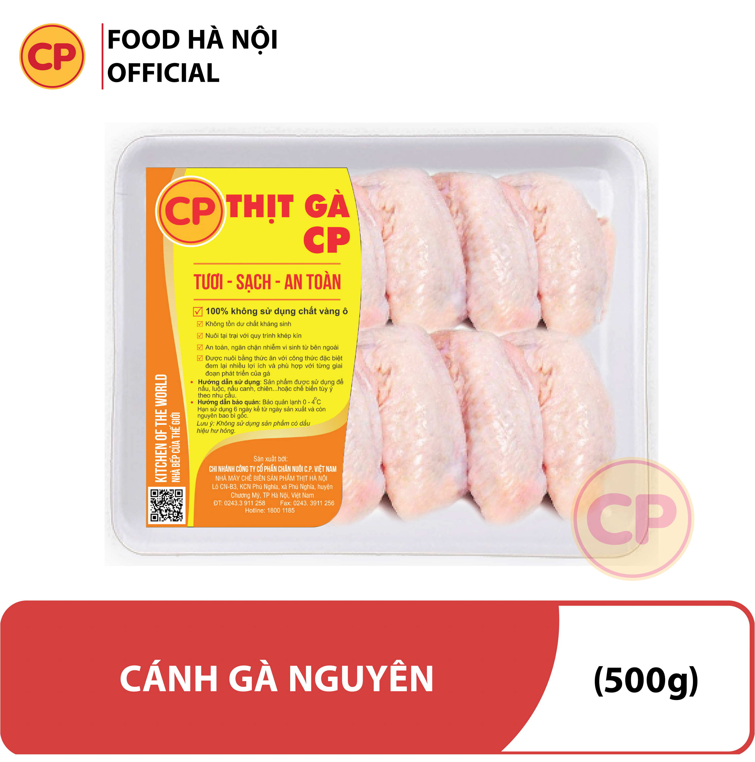 Cánh gà CP 500g - thịt gà cp tươi sạch