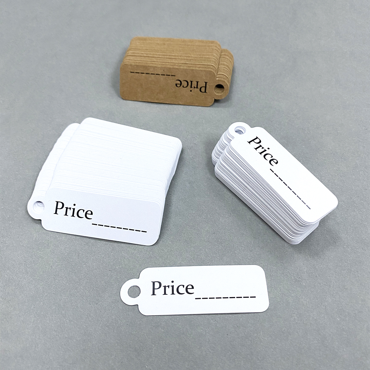 Thẻ Price Tag Giấy Kraft / Trắng_100pcs