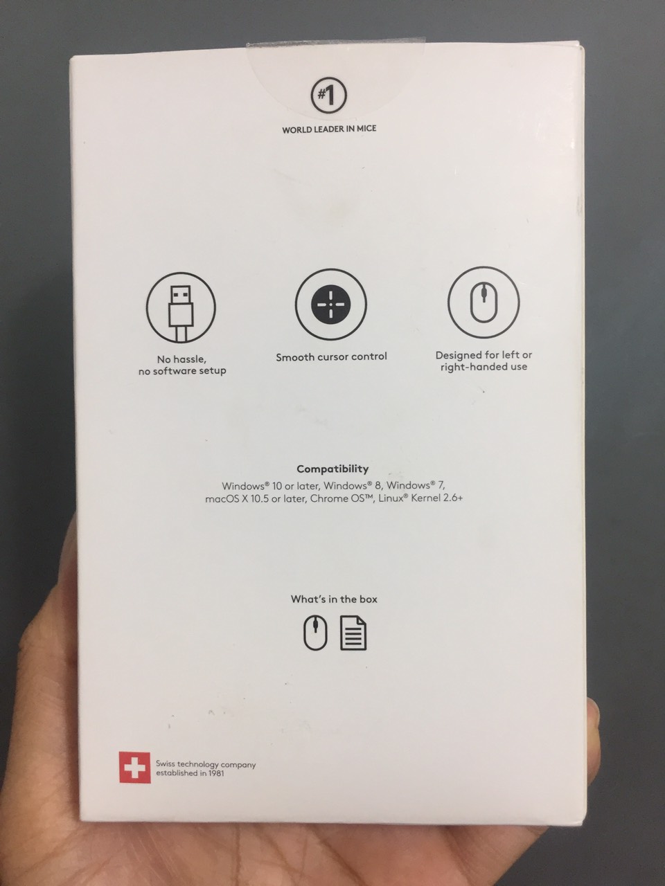 Chuột quang có dây Logitech B100