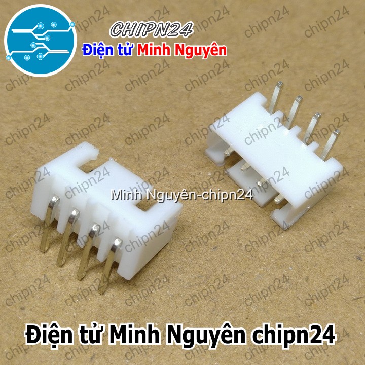 [10 cái] (F301) Header 4P XH2.54-4P Đực Cong - HH001705