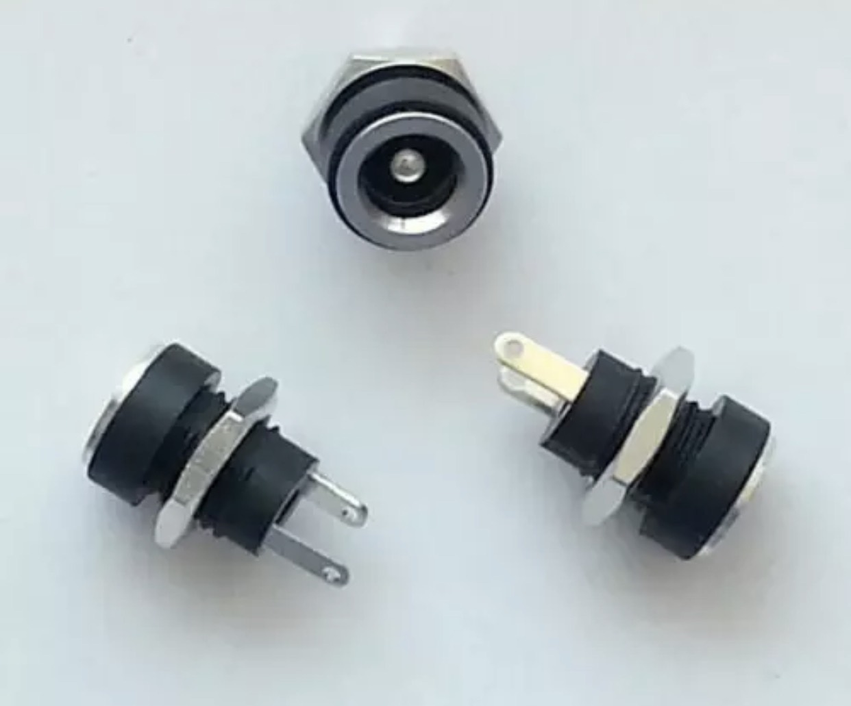 Jack sạc DC, jack cái 5.5*2.1mm, lỗ khoan 10mm