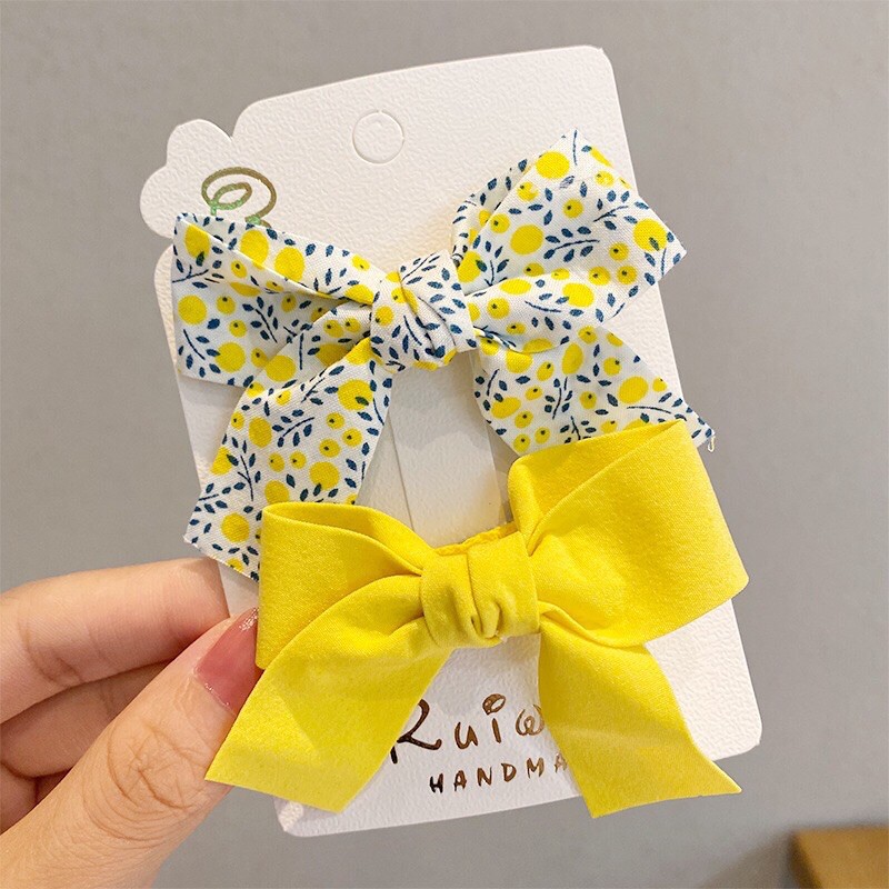 Set Nơ Kẹp Tóc Siêu Xinh Cho Bé Yêu