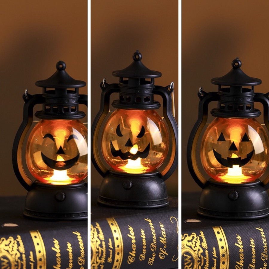 Đèn Halloween trang trí bí ngô đèn Lồng nến đèn lồng ma lễ hội Ngựa Cầm Tay Đồ trang trí thanh bí mật phòng bàn cho bé trai và bé gái