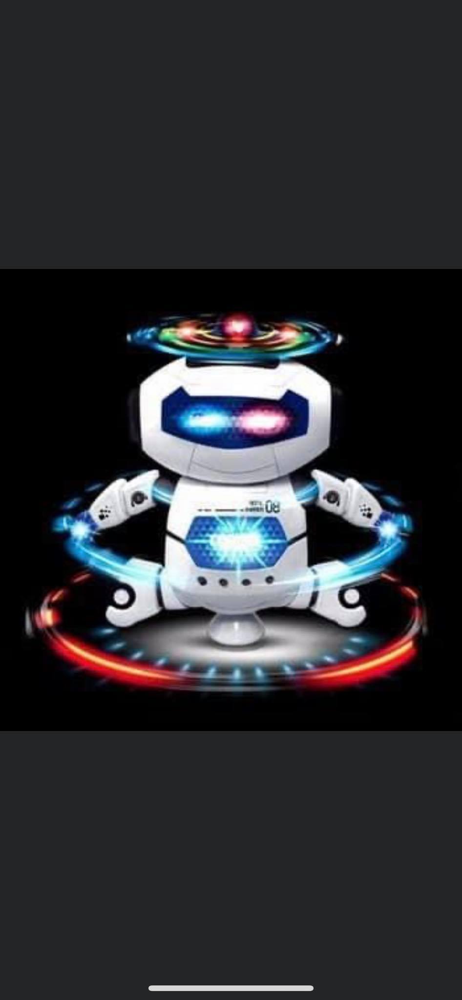 Đồ chơi robot xoay 360 độ có nhạc cho bé