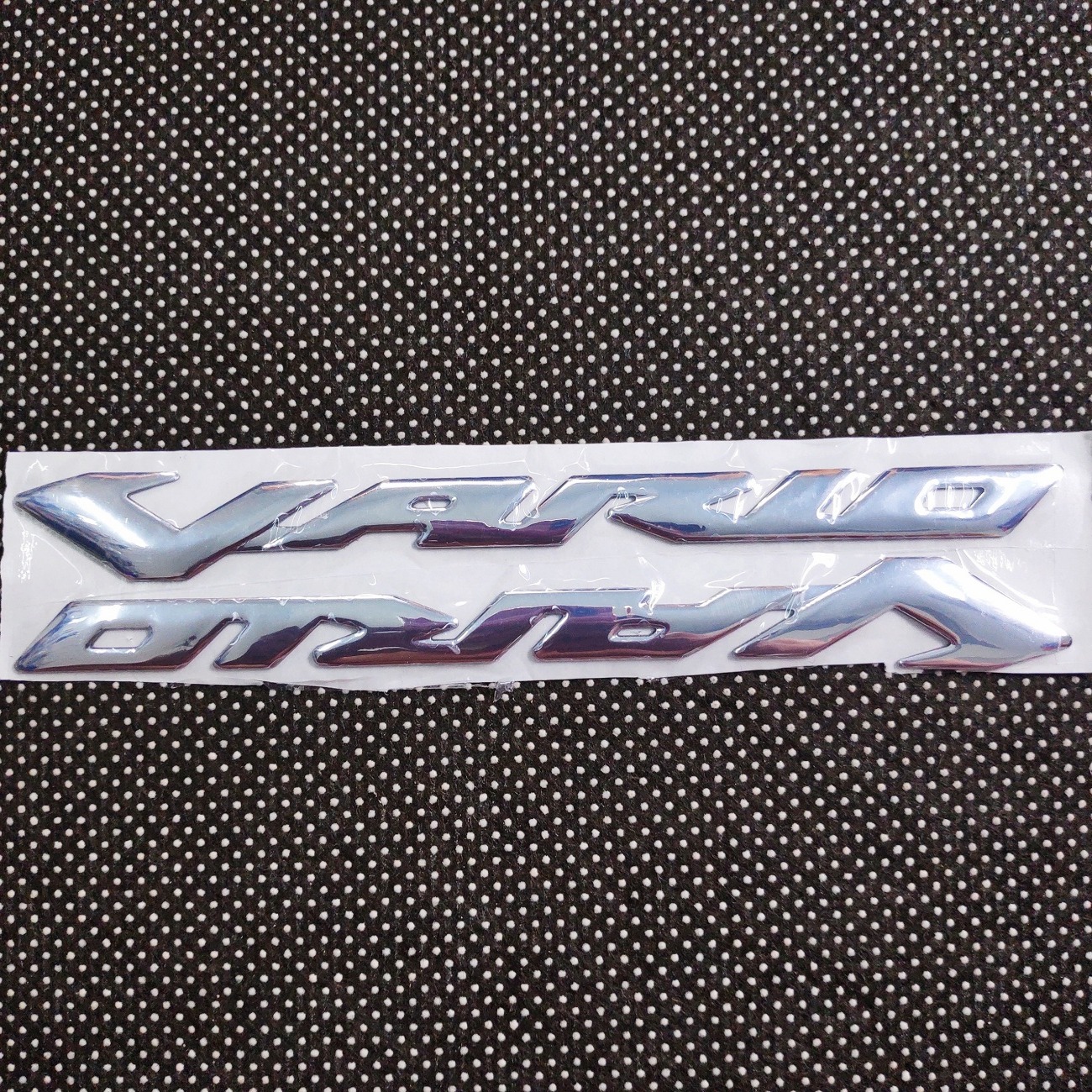 [HCM]Bộ tem logo chữ xe cho VARIO chất liệu nhựa dẻo si bóng (MÀU BẠC)