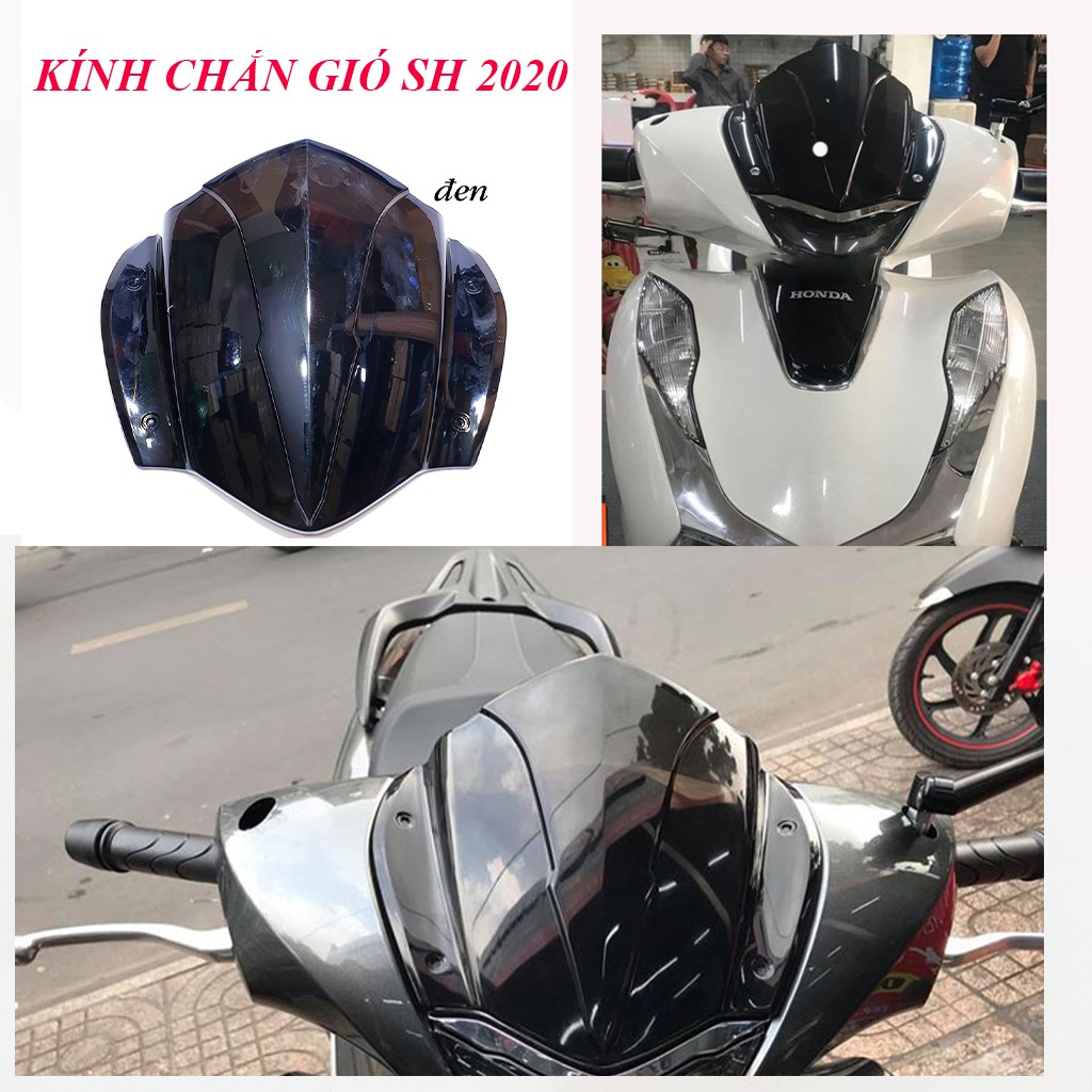 Chắn gió SH 2020 đen trong cao cấp