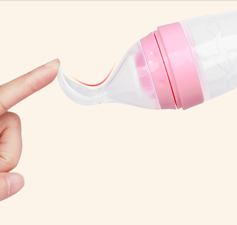 Bình thìa silicon ăn dặm cho bé 120ml