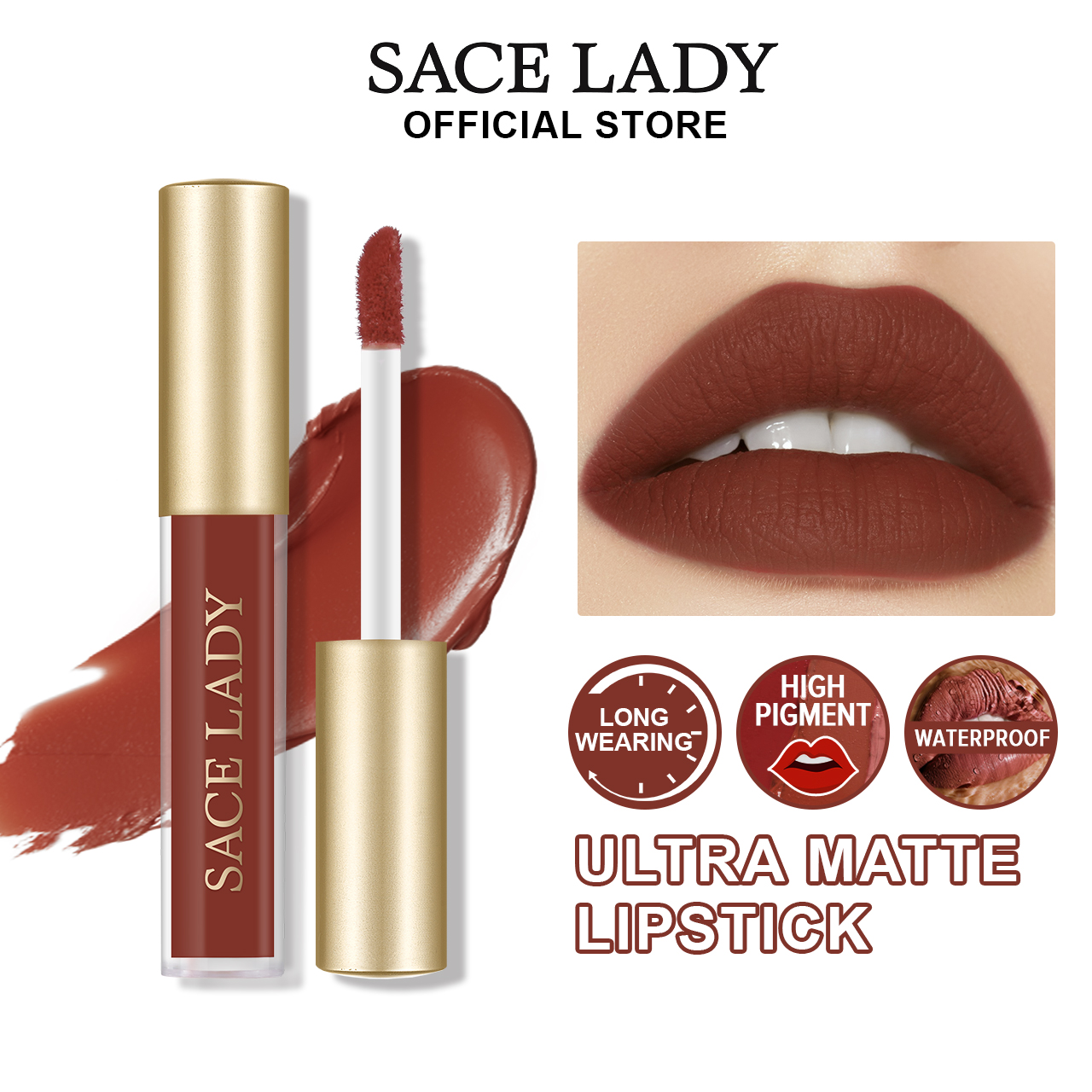 Mẫu Son Môi Dạng Lỏng Chống Thấm Nước SACE LADY 1.8ML