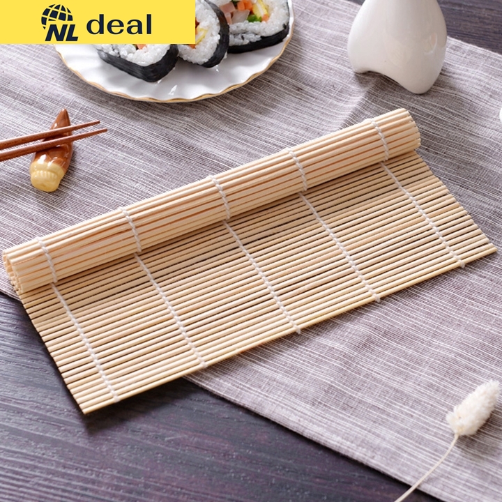 Nldeal Combo 2 Dụng Cụ Mành Tre Cuộn Sushi Kimbap Cơm Cuộn Nhanh Chóng Không Lo Dính Tay