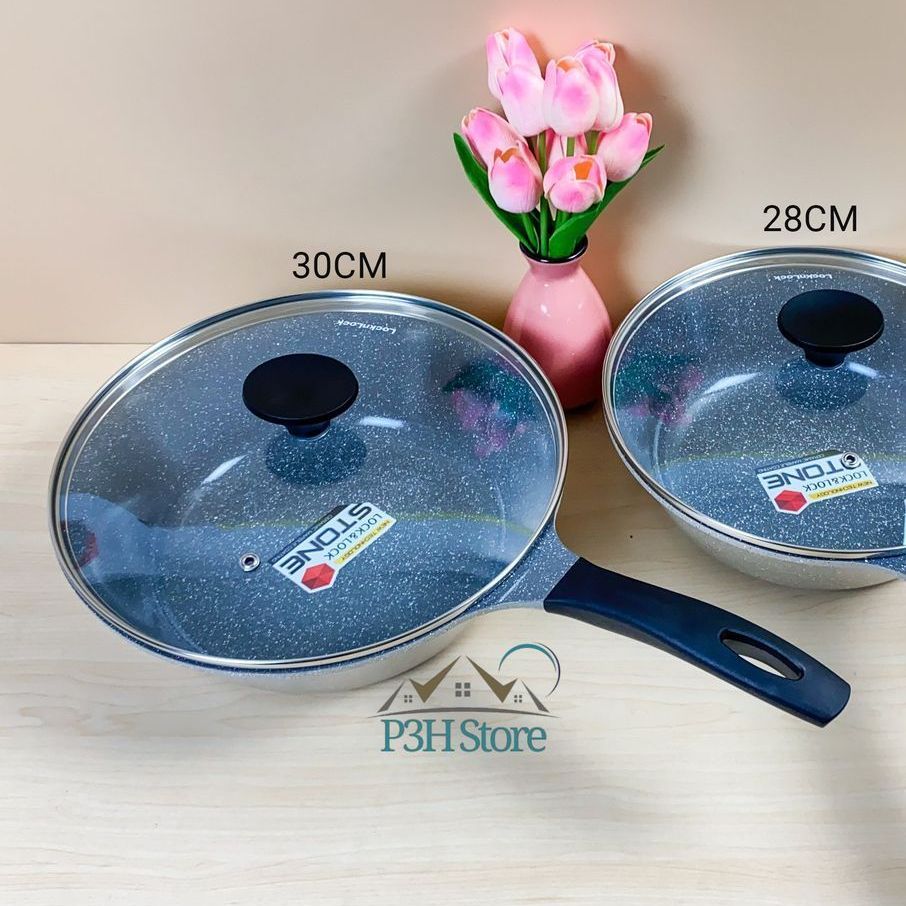Nồi , chảo vân đá Lock&Lock dòng Stone chống dính cao cấp LCA6181D-IH LCA6202D-IH LCA6242D-IH LCA6244D-IH