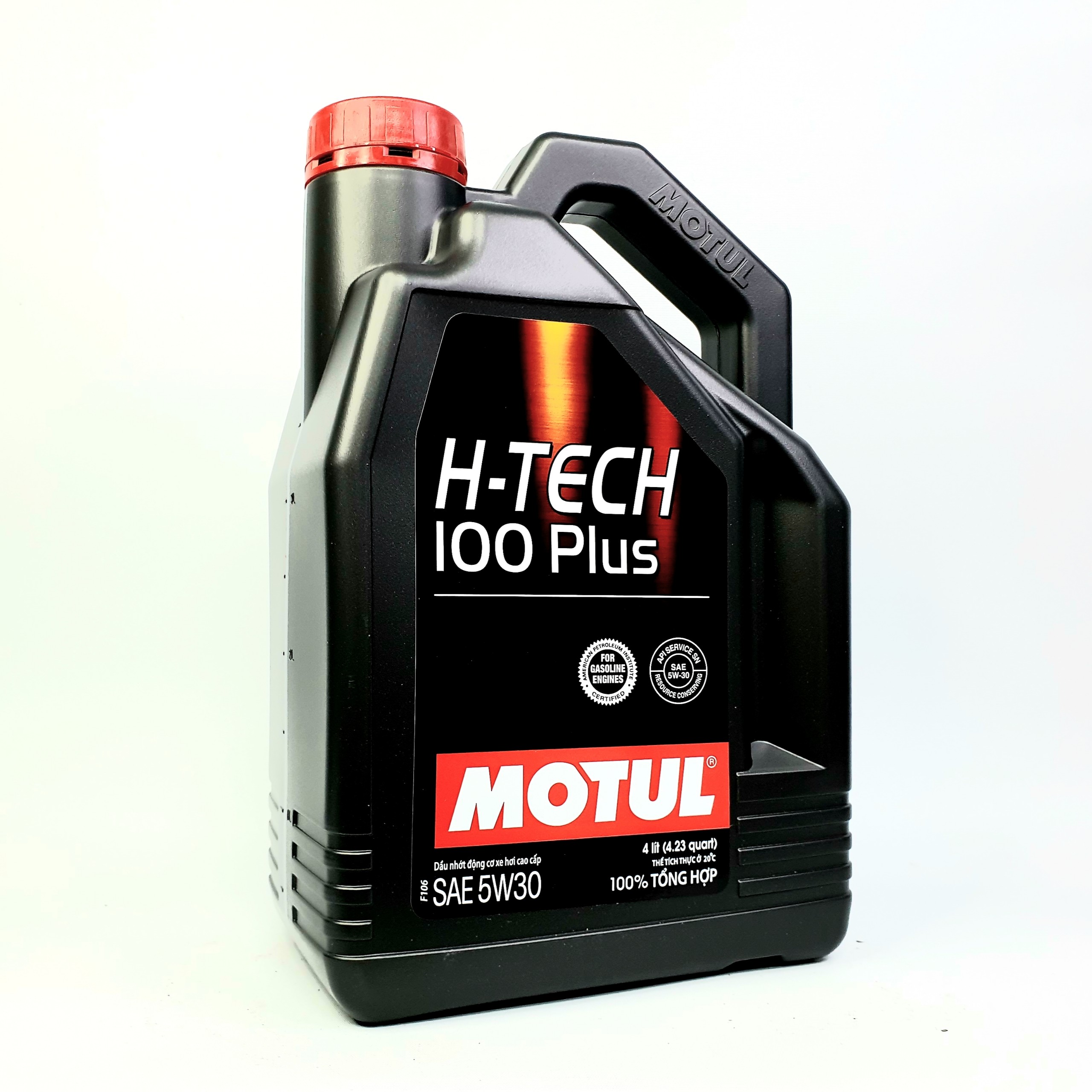 Nhớt tổng hợp ô tô motul h-tech 100 plus 5w30 4l sn