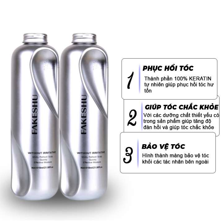 Hấp tóc phủ lụa tơ tằm Fakeshu Nhật Bản