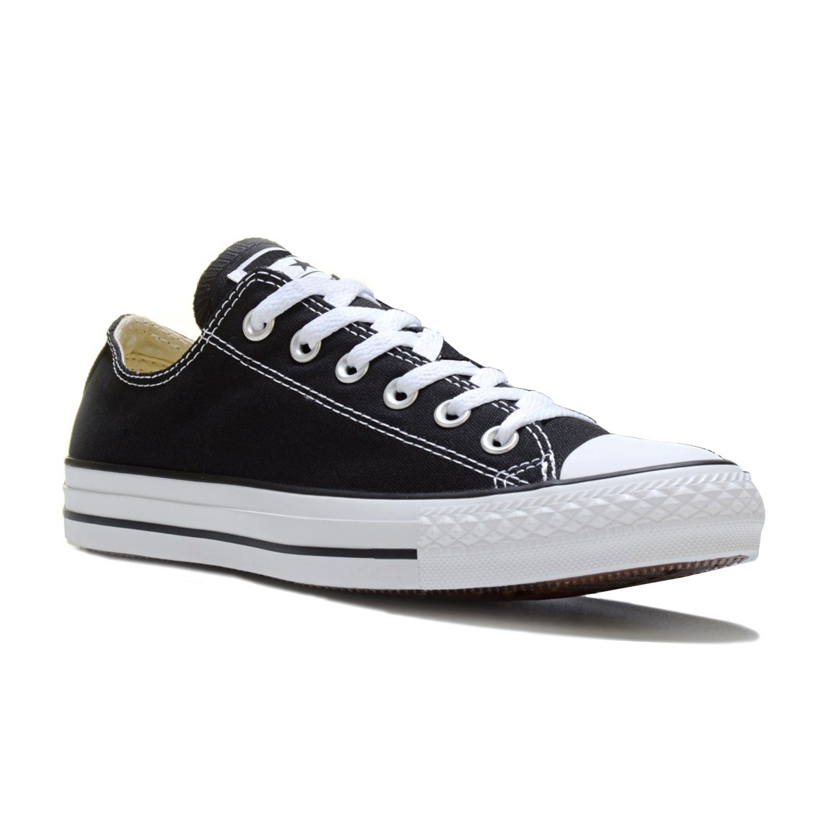 [HCM]Giày Vải Sneaker  CV Cổ Thấp Màu Đen Nam