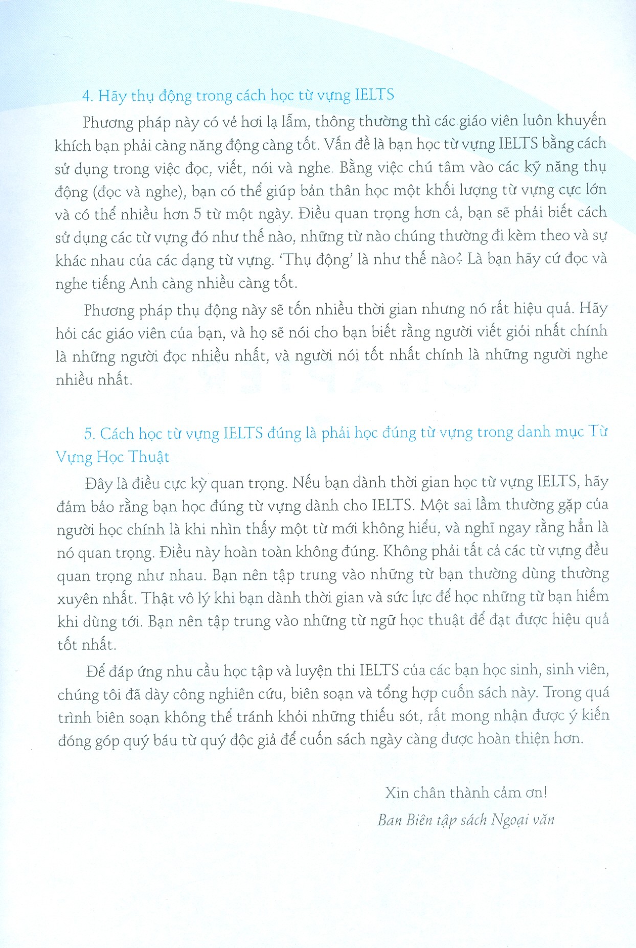 Từ Vựng Luyện Thi Ielts