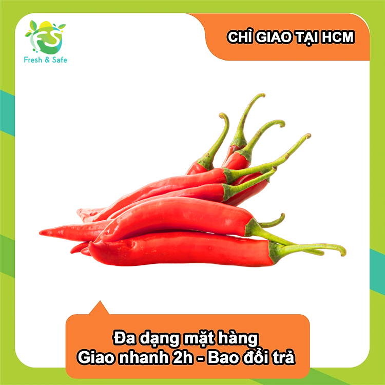 [Chỉ Giao HCM] Ớt Sừng Đỏ - 50g