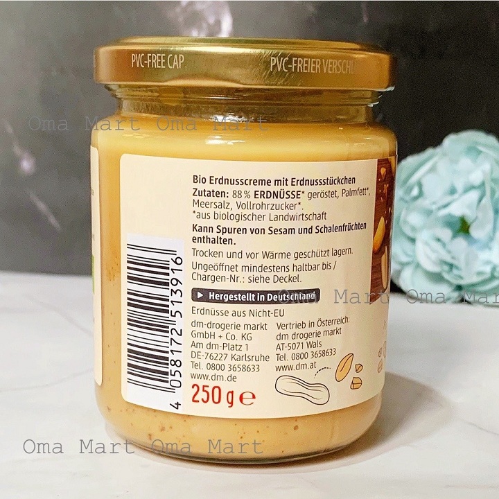 Bơ lạc hữu cơ Dmbio 250g