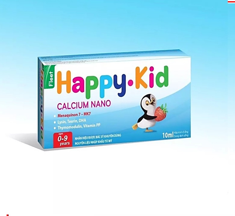 Canxi tăng chiều cao Happy kid Calcium Nano Bổ sung Lysin , Cao Men Bia
