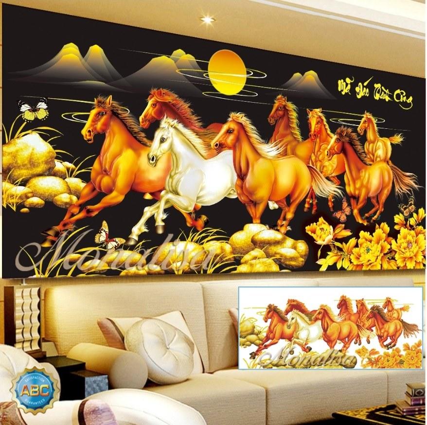 Tranh đính đá cao cấp Mã đáo Thành Công Y8257. Sản phẩm y hình, chất lượng vượt trội. Shop hỗ trợ hoàn toàn miễn phí cho đến khi hoàn thiện, bảo hành Toàn Quốc