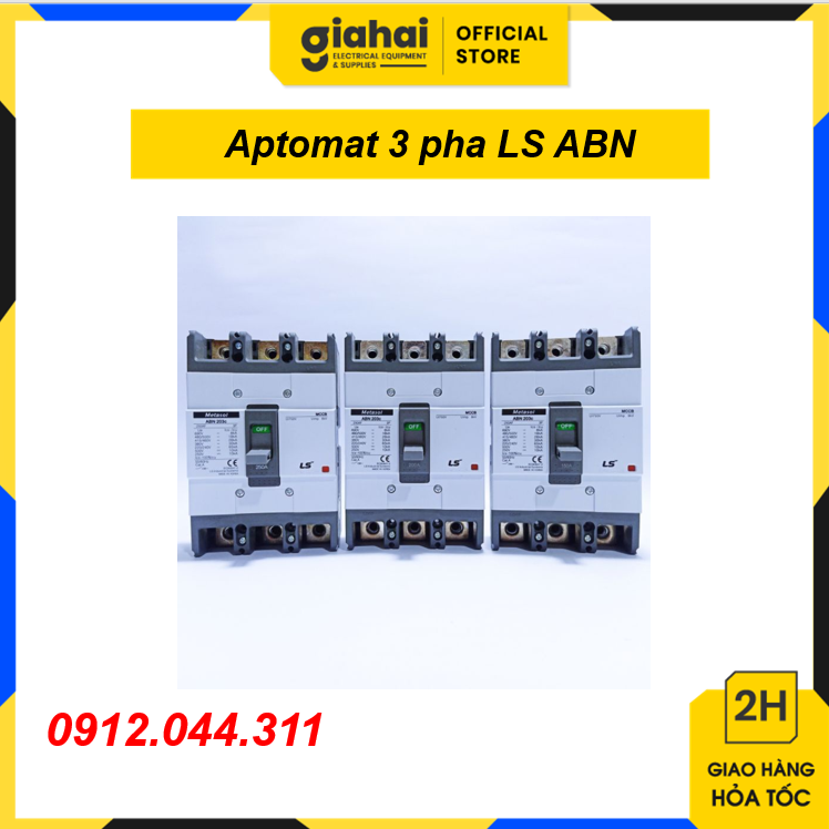 Aptomat khối 3 pha ls abn 20a ~ 100a, cầu dao điện mccb ls 3p abn cầu dao tự động, át khối, atomat, cb khối tbd101