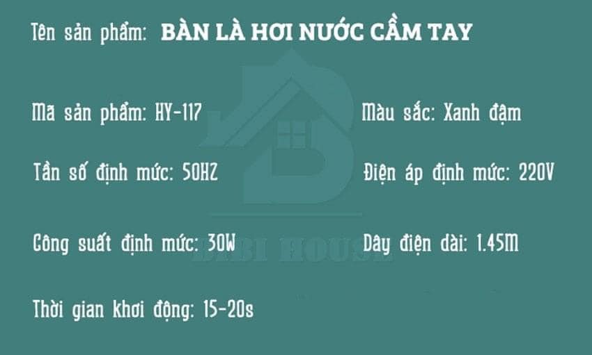 BÀN LÀ HƠI NƯỚC CẦM TAY MINI