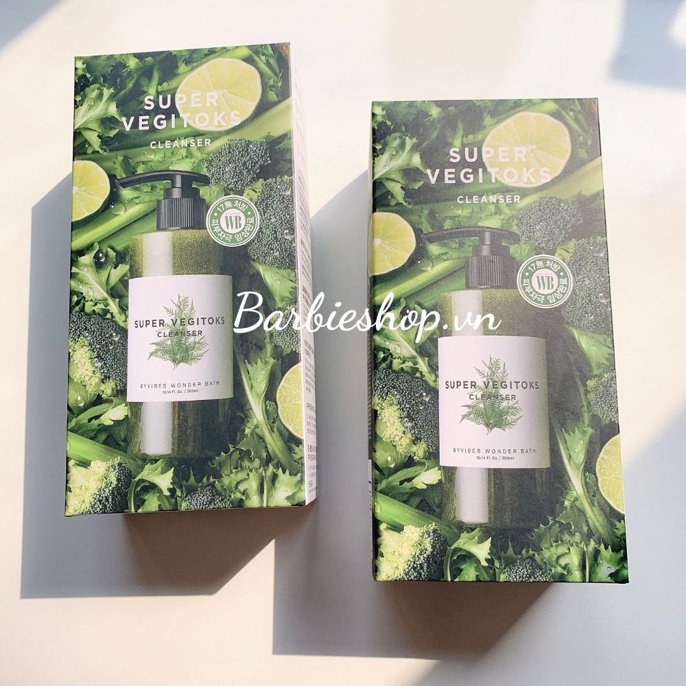 Sữa Rửa Mặt Rau Củ WB Super Vegitoks Cleanser 30ml-300ml