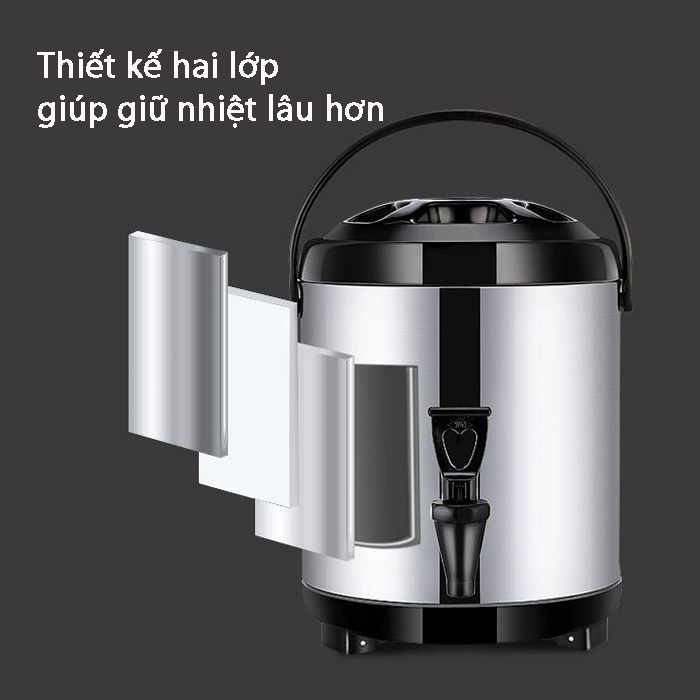 [HCM]Bình Ủ Trà Bình Giữ Nhiệt Trà Sữa Inox vntrade