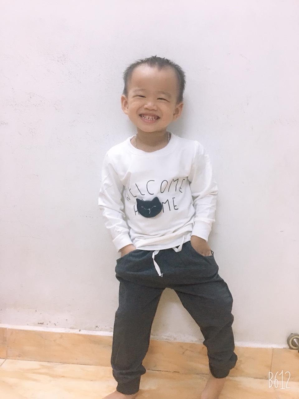 [HCM]Bộ đồ thu đông welcome Home Bo059  (có bảng size ở hình cuối)