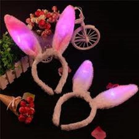 bờm cài tóc tai thỏ chơi trung thu , noel