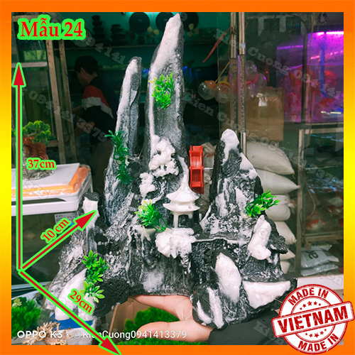 Mô Hình Núi - Hòn non Bộ - Trang Trí Bể cá (Mẫu 24)