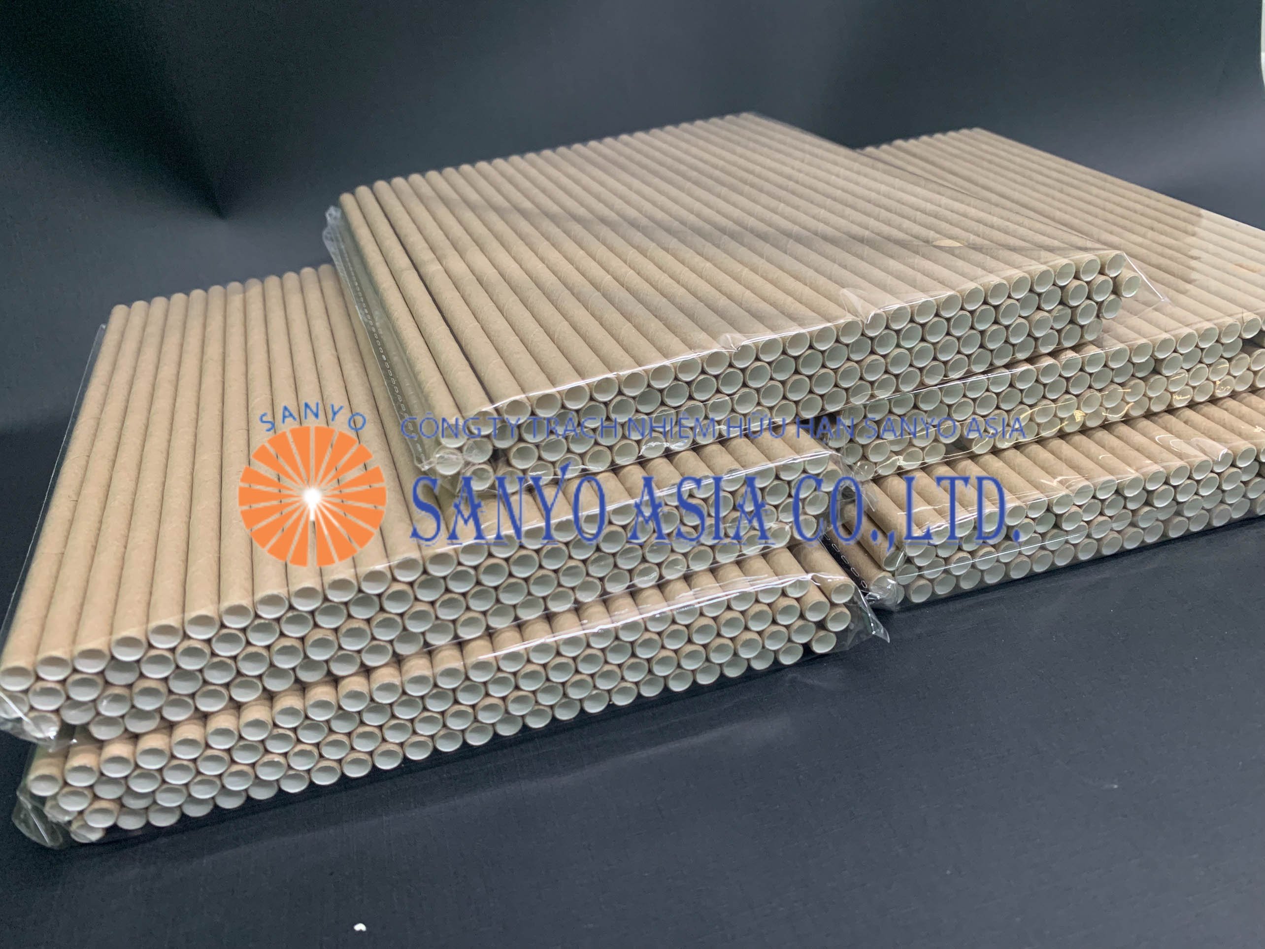 [MUA LẺ - GIÁ SỈ] 100 ỐNG HÚT GIẤY NÂU CAO CẤP