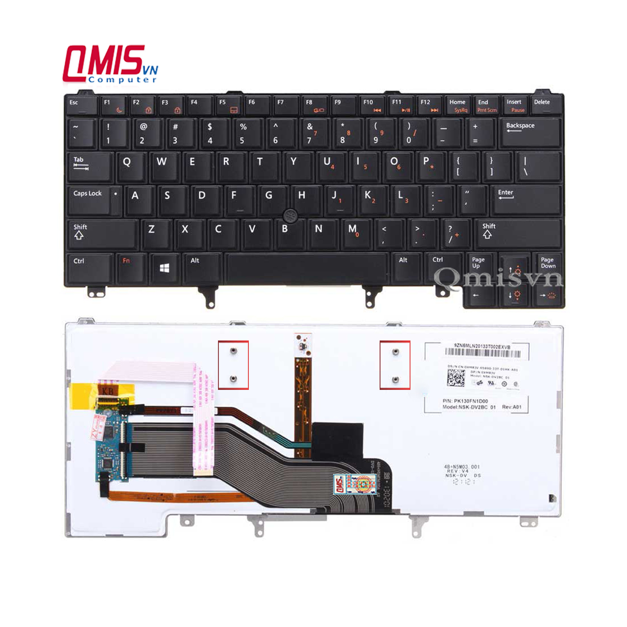 Bàn phím laptop Dell Latitude E5420 E5430 E6220 E6230 E6320 E6330 E6420 E6430 E6440 XT3