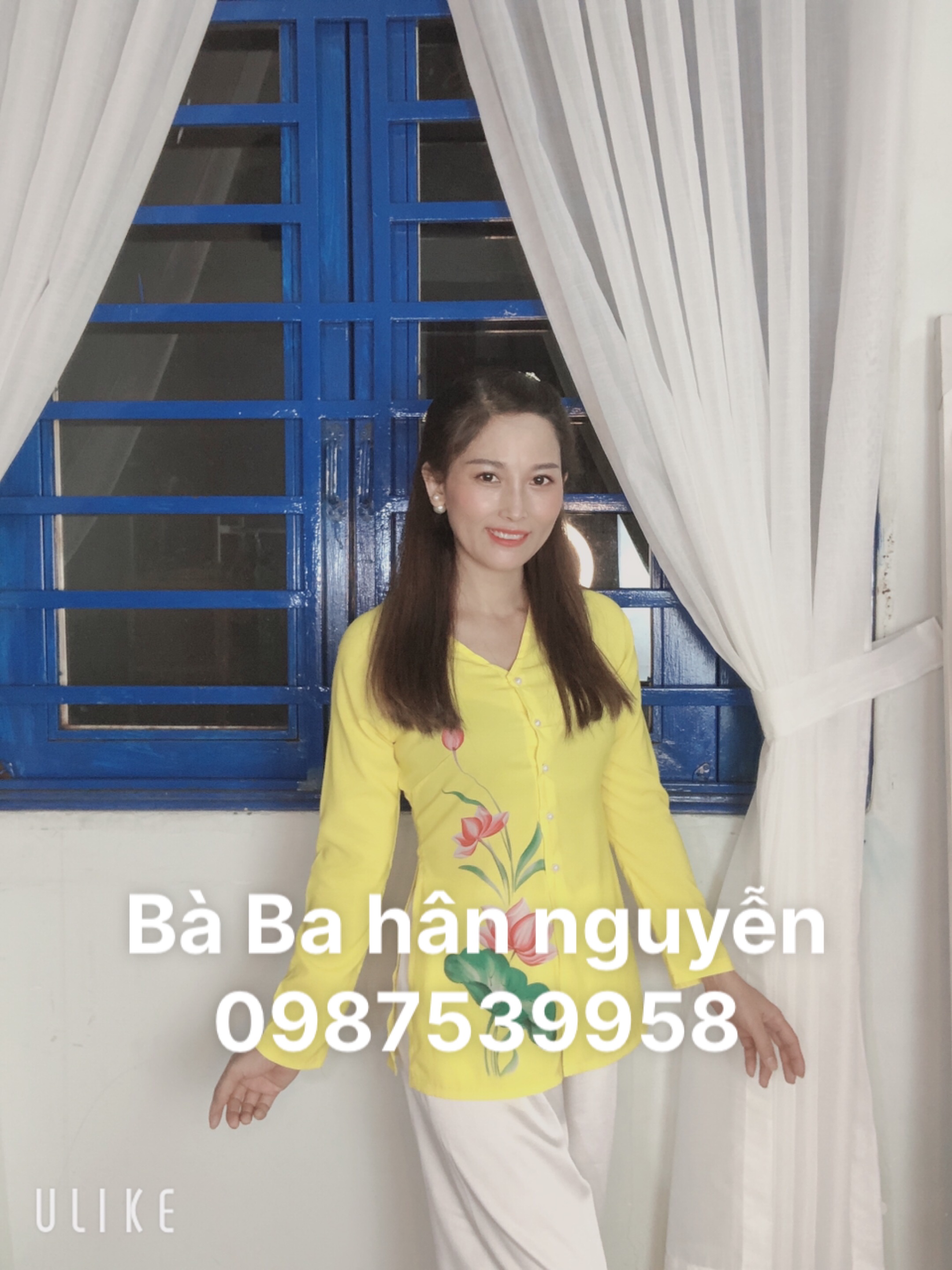 BÀ BA LỤA NHẬT IN HOA SEN