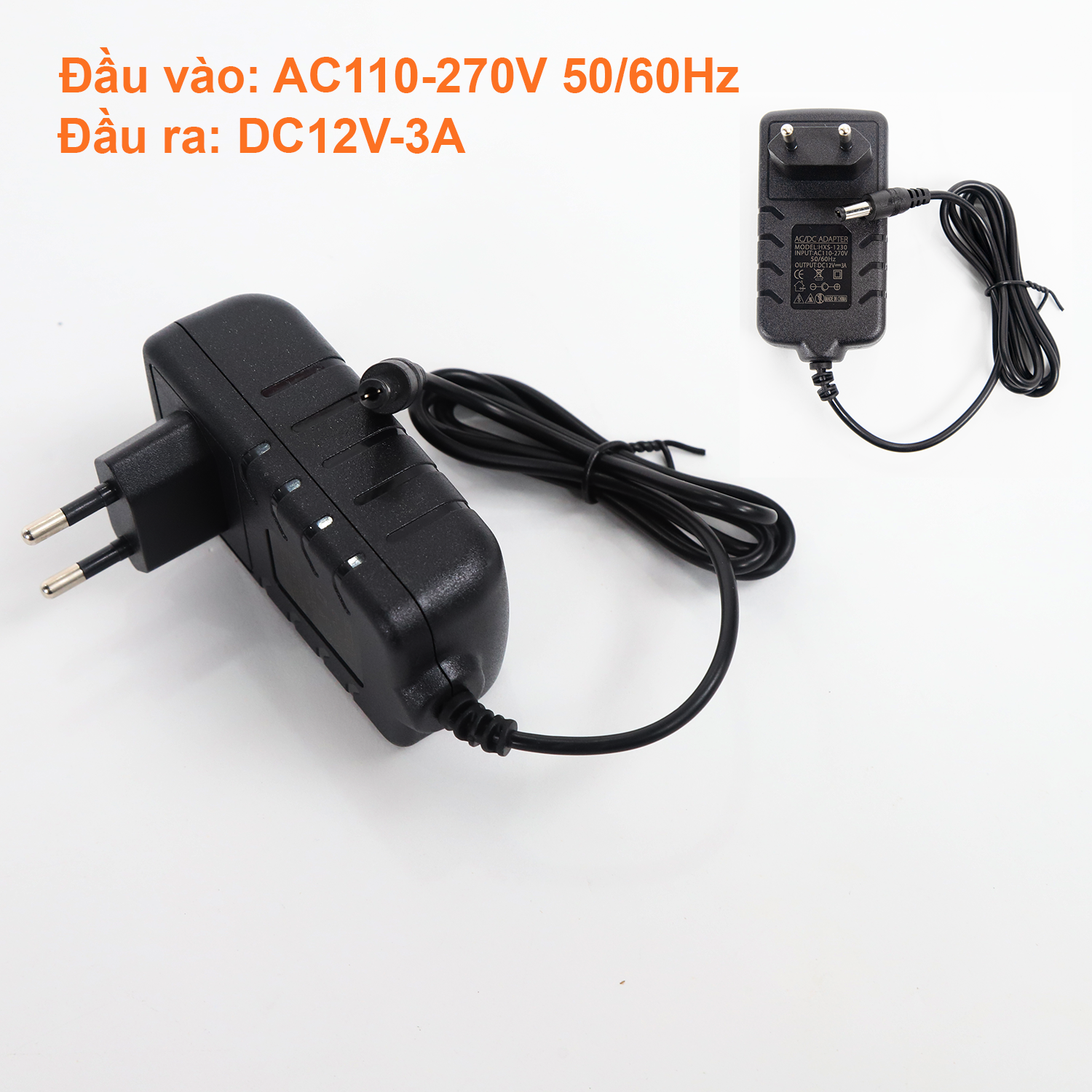 Nguồn adapter 12V-1A ,12V-2A , 12V-3A
