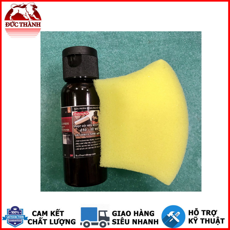 DUNG DỊCH PHỤC HỒI NHỰA ĐEN - 3M BONDO RESTORE BLACK RESTAURADOOR DE COLOR NEGRO PN0800 20ML TẶNG KÈM MÚT BÔI