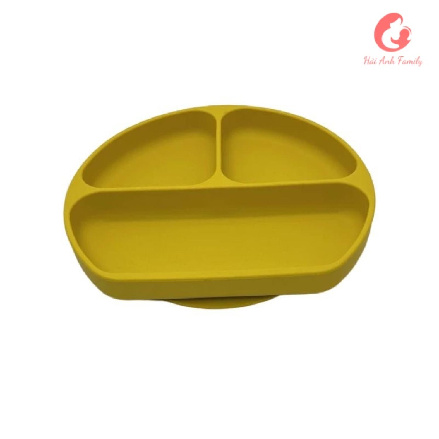 Khay silicon chia 3 ngăn Cao Cấp cho bé ăn dặm