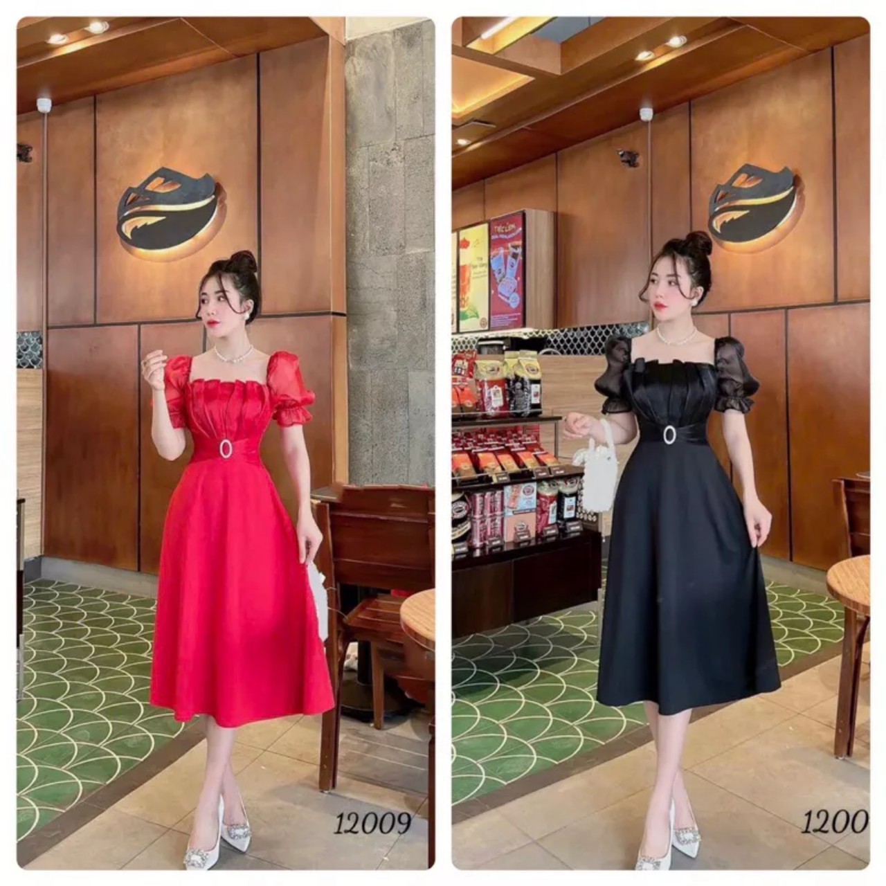 Đầm dự tiệc, váy đầm váy xếp  ly ngực đủ size