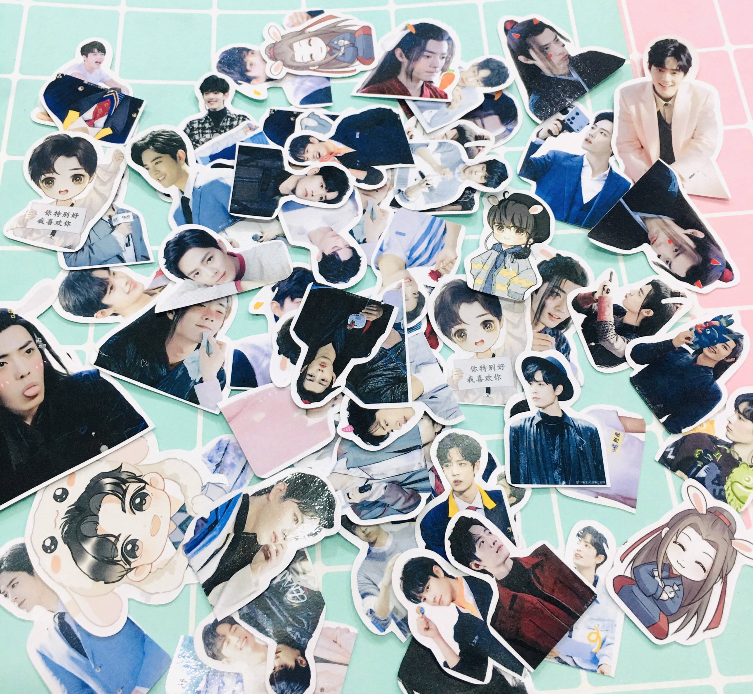 set 30 đến 100 ảnh sticker Tiêu Chiến