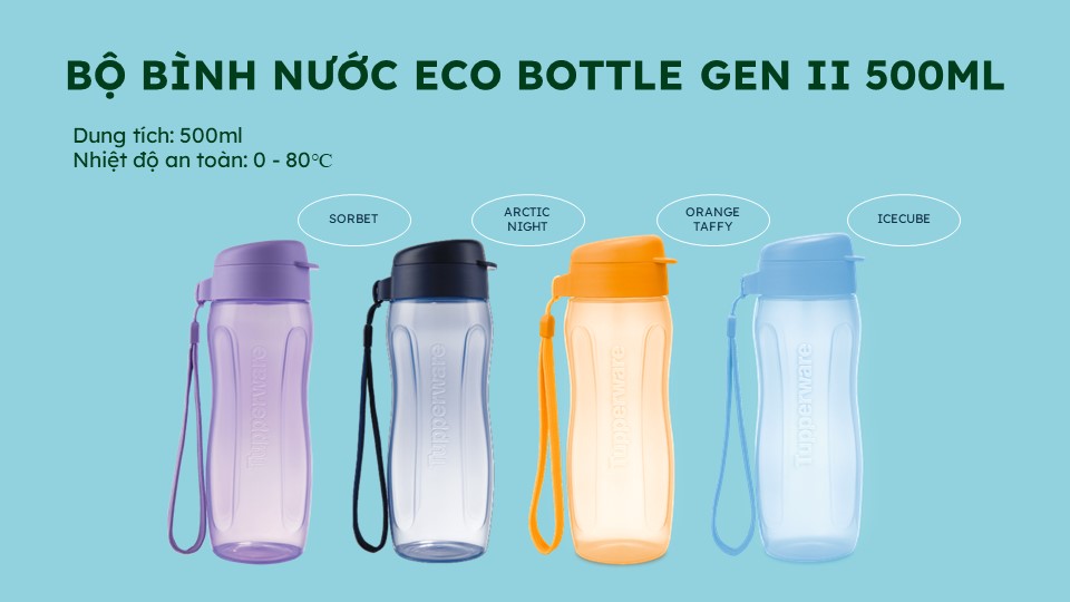 Bình Nước Tupperware Eco Bottle Gen II 500ml