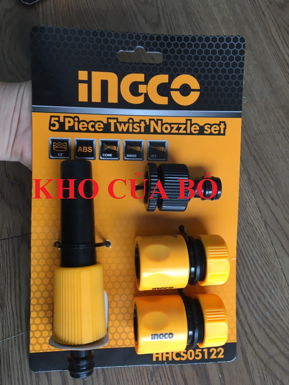 Bộ 5 Đầu Nối Nhanh Máy Xịt Rửa INGCO HHCS05122