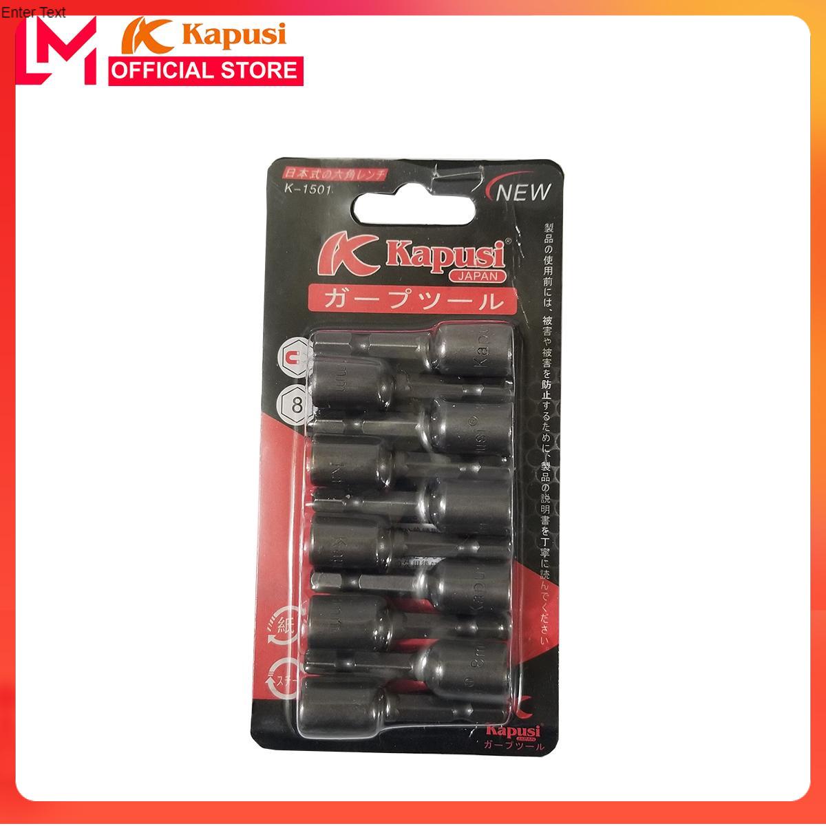 BỘ 10 Đầu bắn vít tôn 8mm Kapusi cao cấp