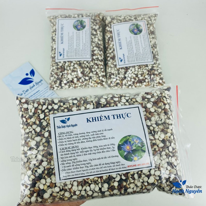 Khiếm thực khô 1kg, hạt khiếm thật, hỗ trợ bổ can thận, mạnh gân cốt, tăng cường sinh lý nam