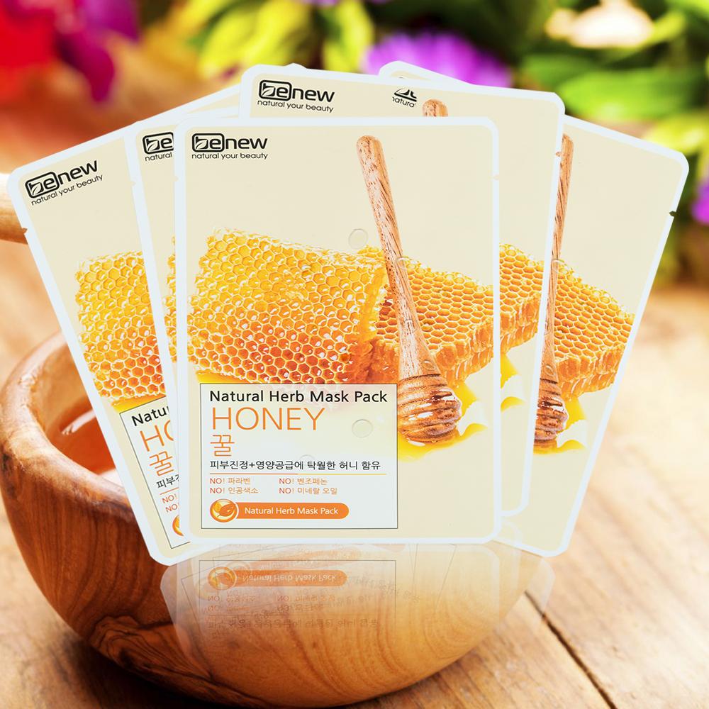 BỘ 10 MIẾNG ĐẮP MẶT NẠ BENEW NATURAL HERB MASK PACK - HONEY