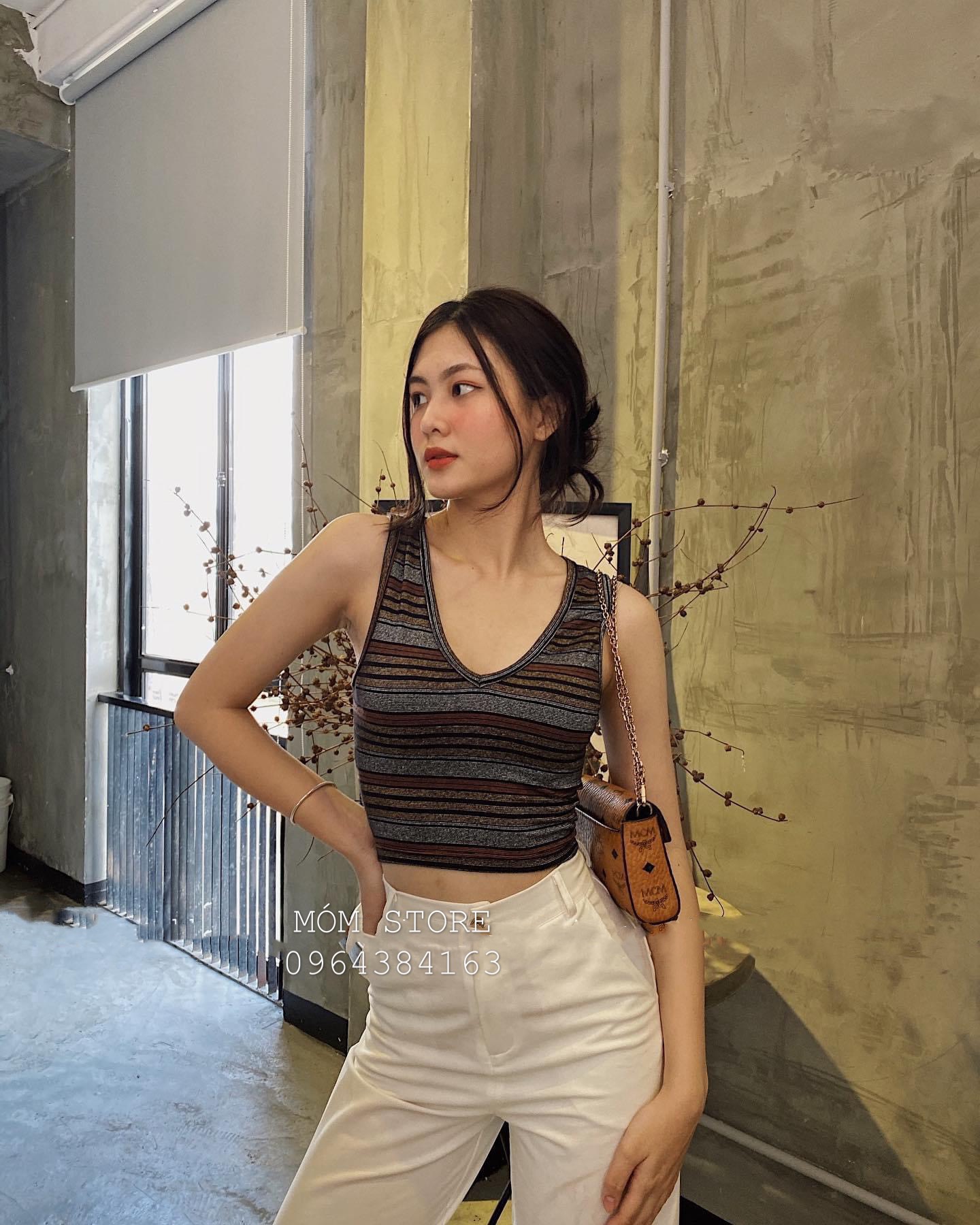 Áo Thun Croptop hàng hiệu Xuất Xịn