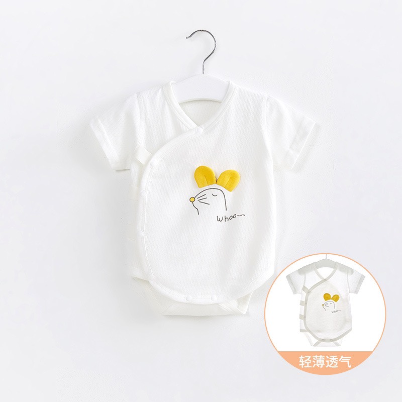 Bodysuit cộc tay mùa hè mỏng mát họa tiết dễ thương cho bé sơ sinh