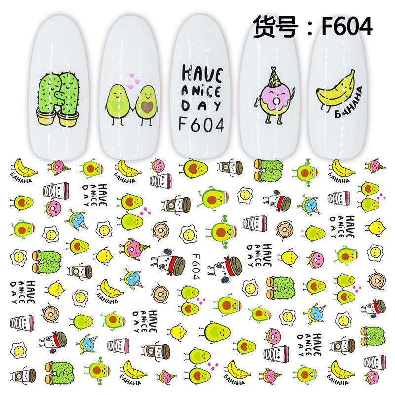 STICKER DÁN MÓNG HÌNH XƯƠNG RỒNG