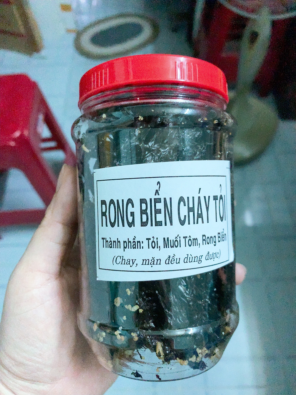 [HCM]Rong biển khô cháy tỏi hủ 60g