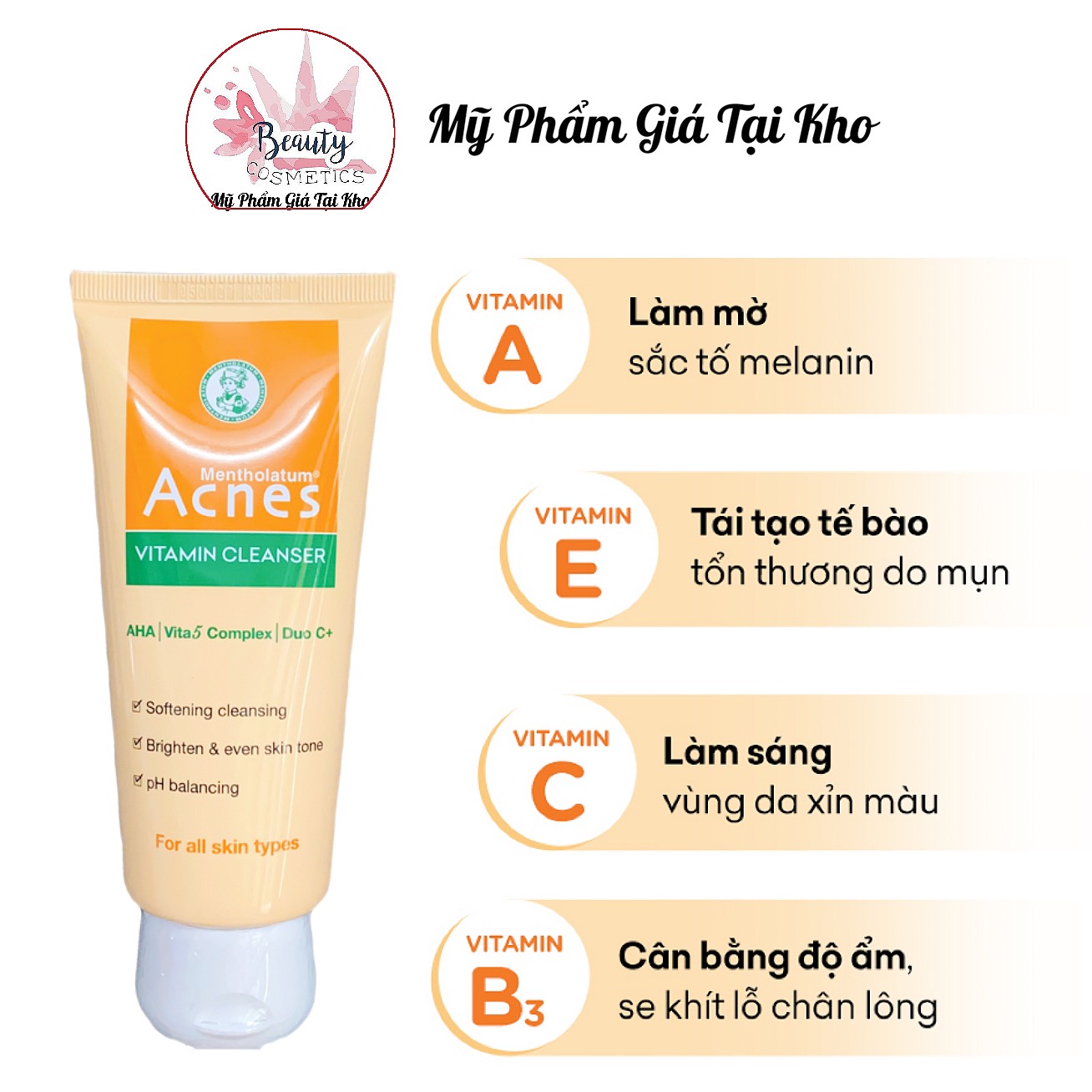Sữa rửa mặt Acnes 100g- đủ mẫu