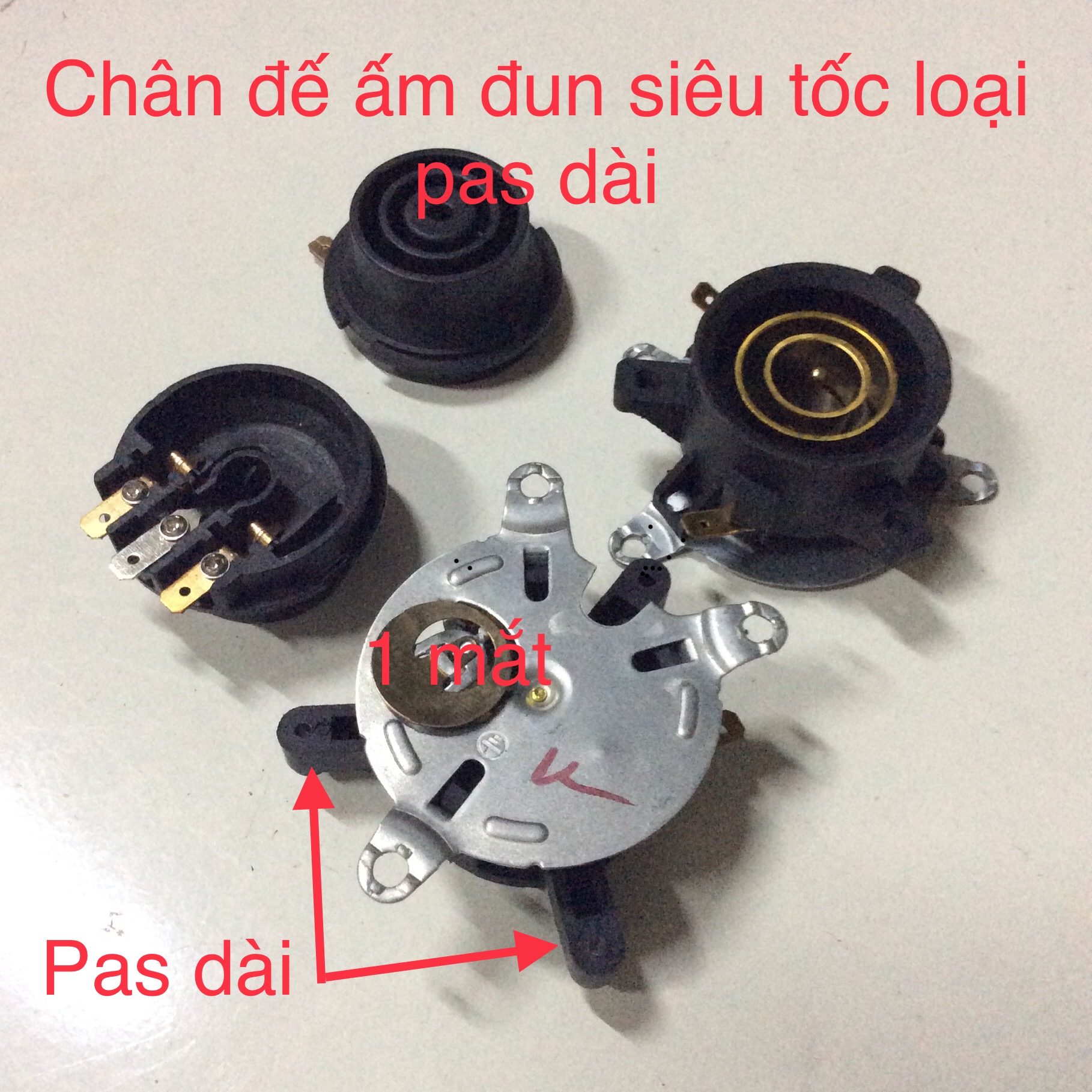 Chân đế ấm đun siêu tốc 1 mắt chân dài ( phụ kiện bếp đun )