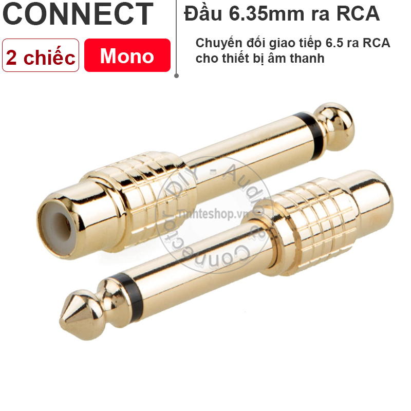 1/4 ts to rca female adapter 2pcs