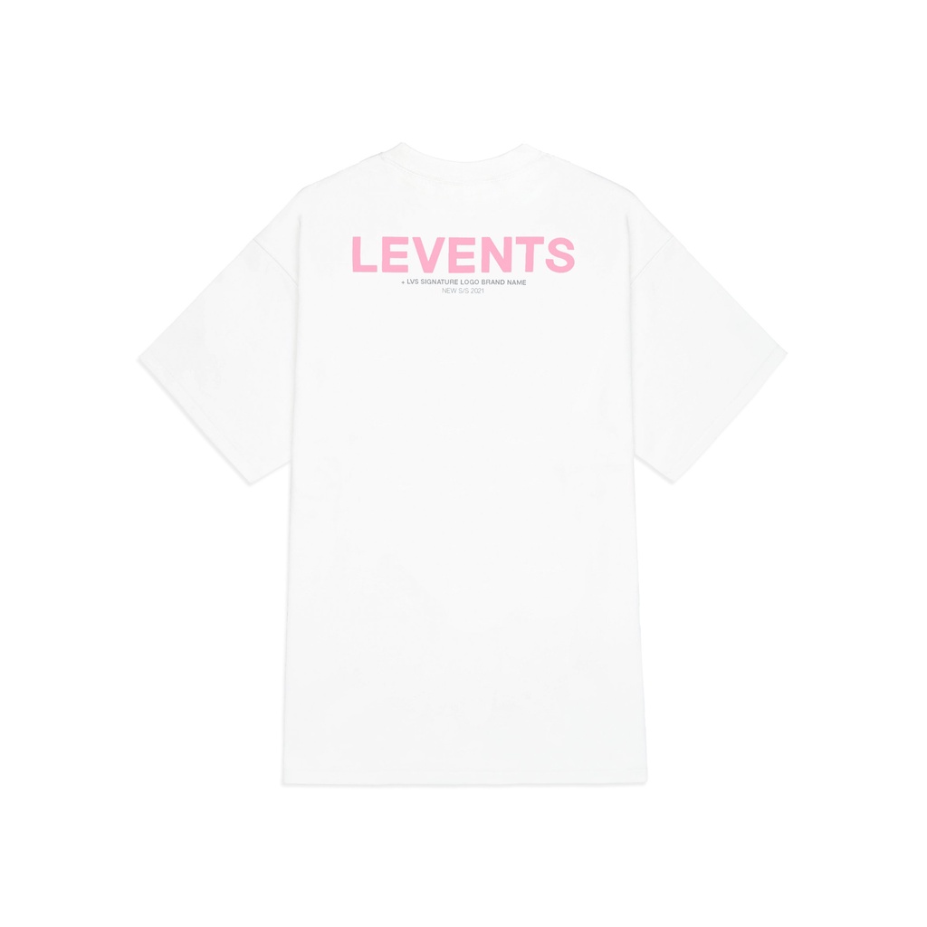 LUCKÁo Thun Levents XL Logo White/ Pink